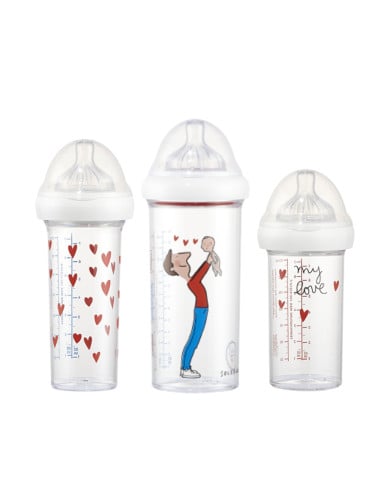 Set of 3 Baby Bottles - Dad...