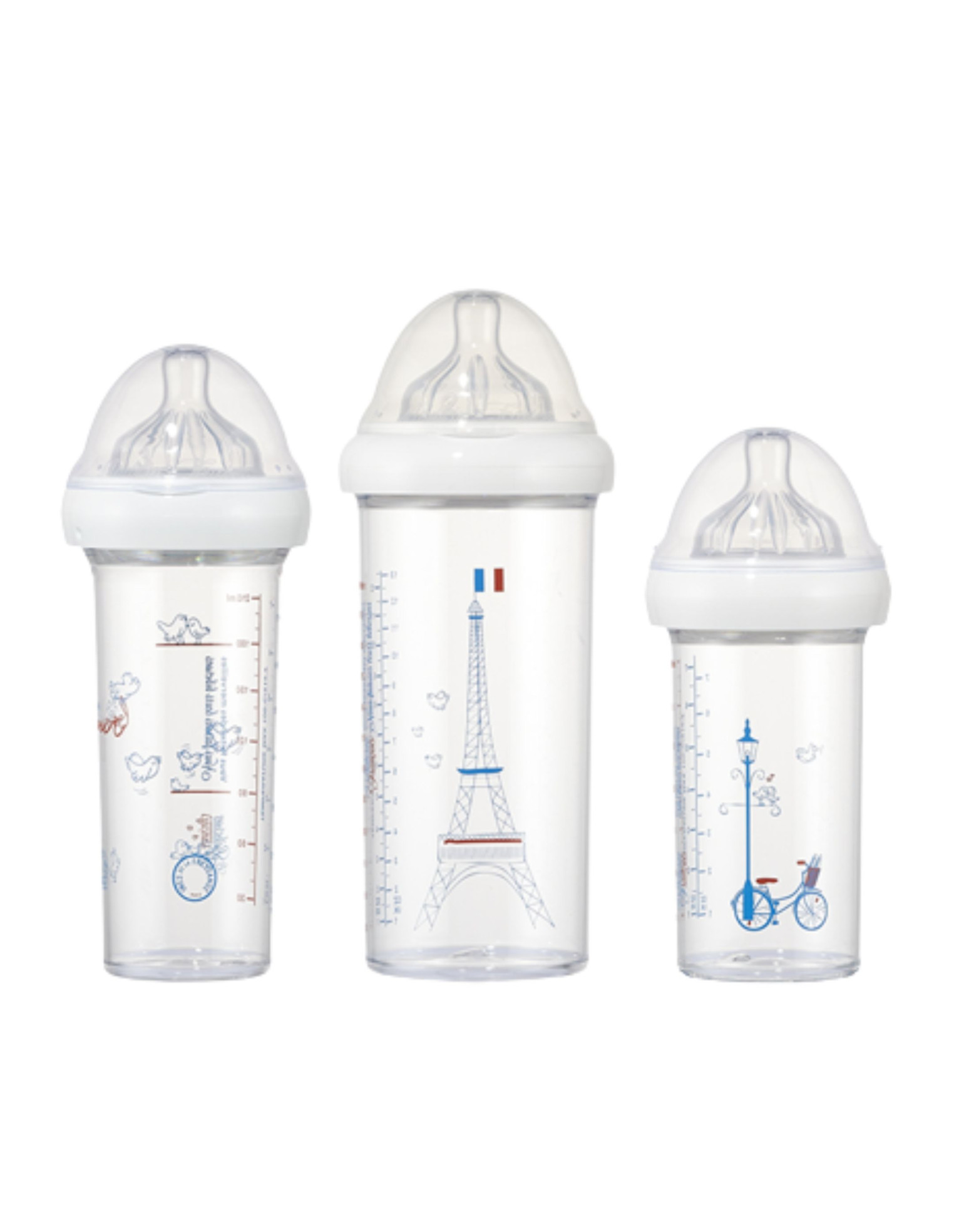 Set of 3 baby bottles - Paris by Ines de la Fressange - Le Biberon