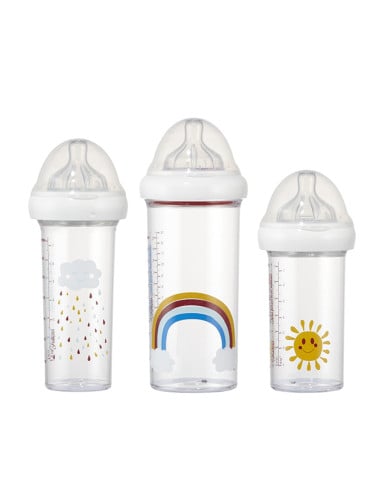 Set of 3 Baby Bottles -...