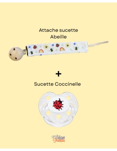 Attache sucette Coccinelle...